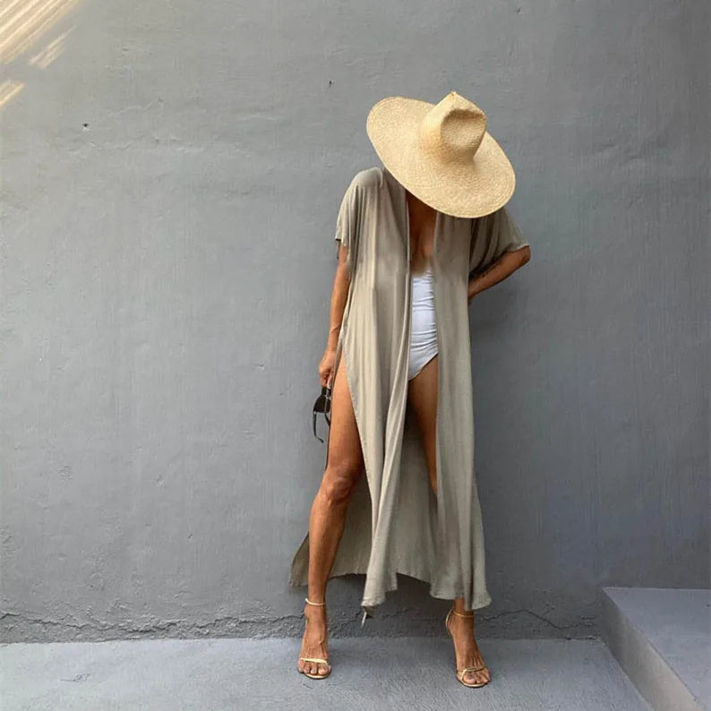 Kimono de Plage Ceinture à Nouer