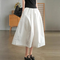 Pantalon Japonais Ample à Taille Haute