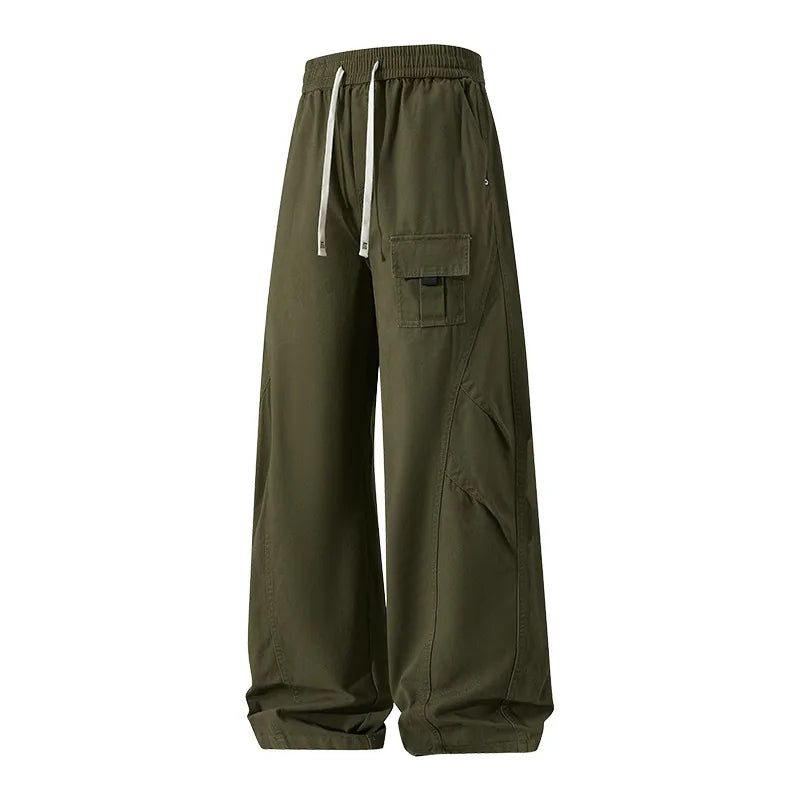 Pantalon cargo japonais coton large