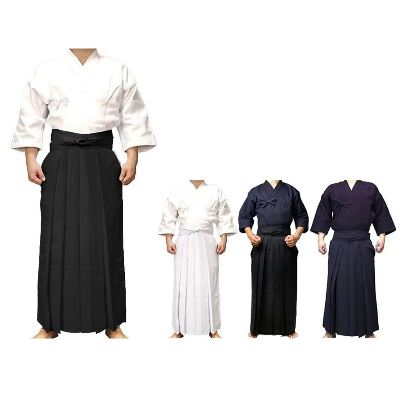 Hakama Aikido plissé en coton