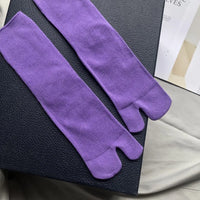 Chaussettes tabi japonaises côtelées