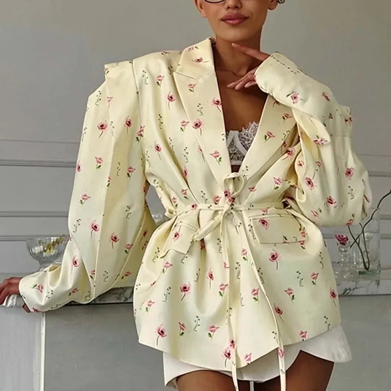 Veste kimono fleurie
