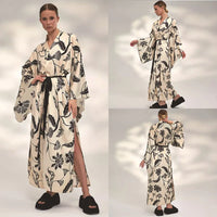 Kimono femme fleuri élégant