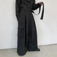 Pantalon large japonais à poches
