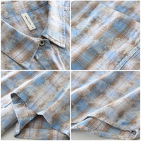 Chemise estivale homme carreaux délavés