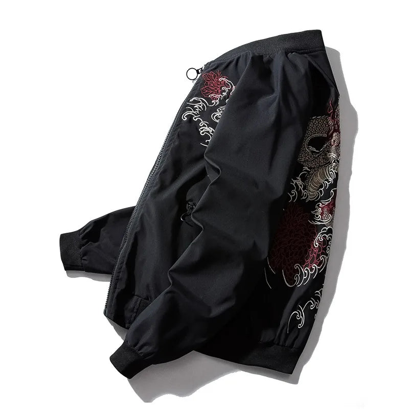 Blouson sukajan black dragon