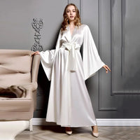 Peignoir kimono satin femme