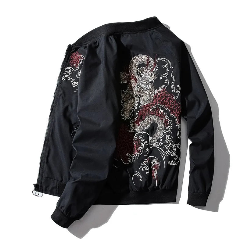Blouson sukajan black dragon