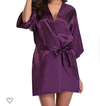 Peignoir Kimono Satin Femme