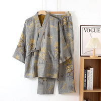 Ensemble pyjama kimono homme coton