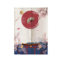 Rideau de porte japonais noren sakura