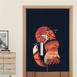 Noren japonais kitsune