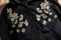 Veste Sukajan style bomber bicolore grue japonaise