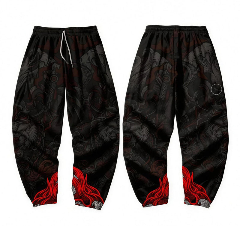 Pantalon jogging japonais dark Oni