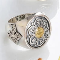 Bague homme mandala bouddhiste