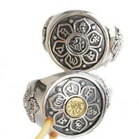 Bague homme mandala bouddhiste