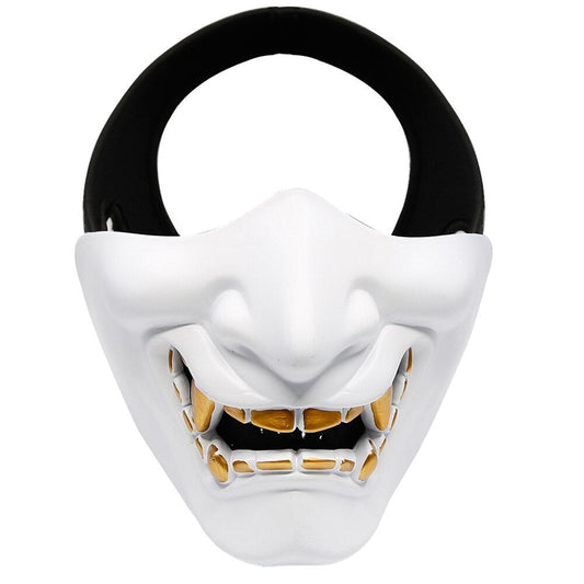 Masque de démon japonais Oni blanc-0.jpg