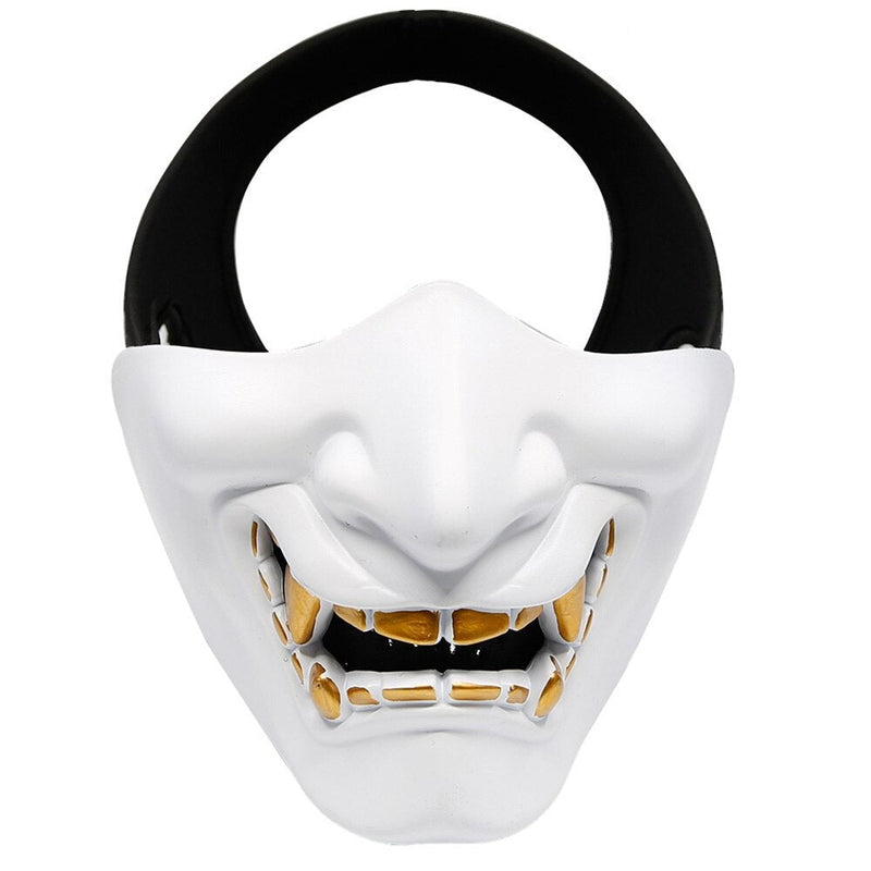 Masque de démon japonais Oni blanc