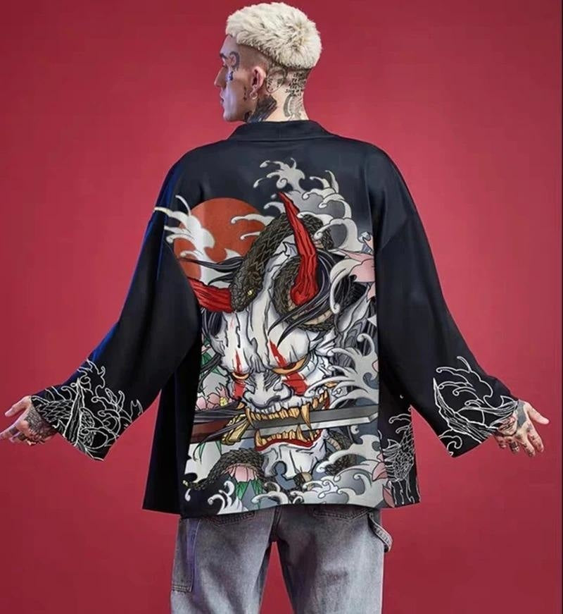 Veste Kimono Homme Démon Hannya-6.jpg