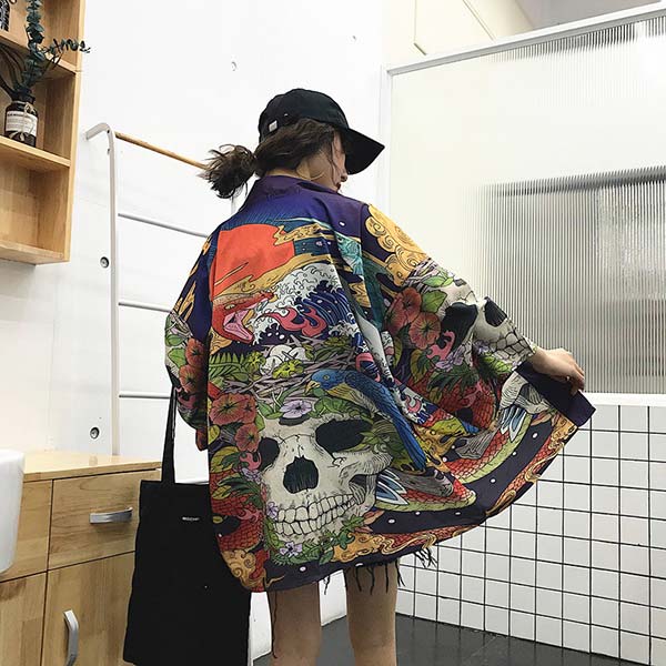 Haori motif tatouage japonais