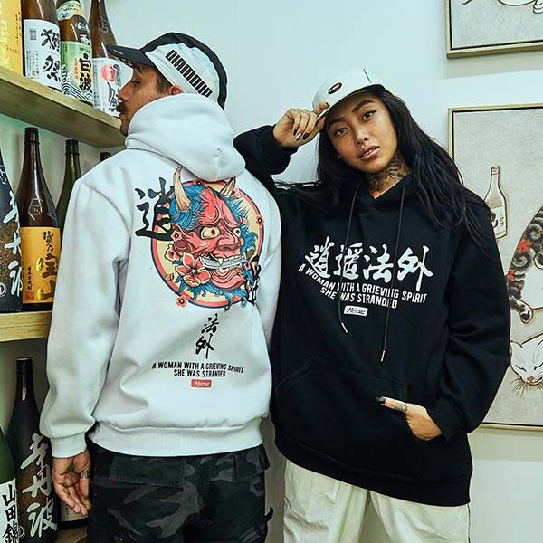 Sweat japonais Oni en fleurs-2.jpg