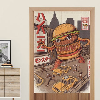 Noren japonais Burger Monster