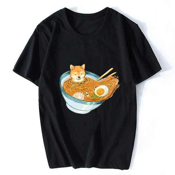 T-shirt Shiba bain de Ramen