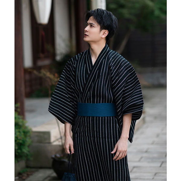 Yukata Homme Rayures Droites