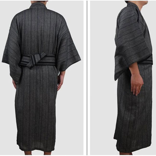 Yukata Homme Traditionnel Gris Rayures-3.jpg