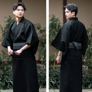 Kimono Homme Noir Manches Amples