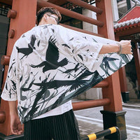 Veste Kimono Unisexe Corbeaux Noirs-0.jpg