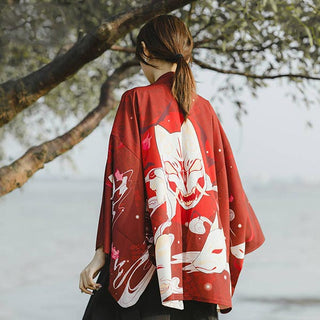 Veste style Haori Warui Kitsune