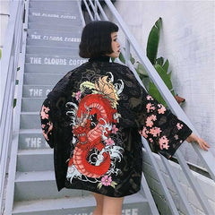 Veste kimono court dragon rouge-0.jpg