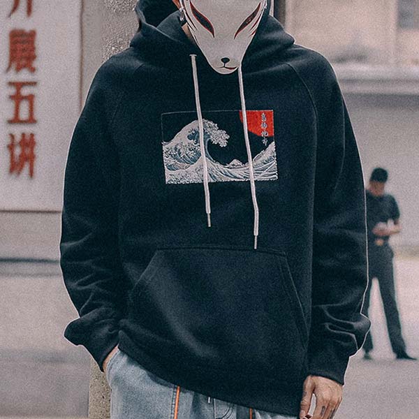 Sweat japonais grande vague de Kanagawa