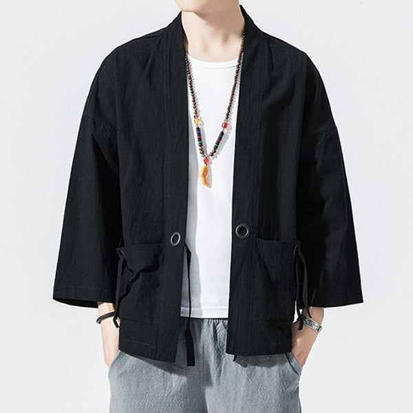 Veste Kimono Homme Unie Moderne-1.jpg