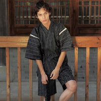 Jimbei japonais gris à rayures-0.jpg