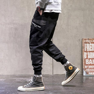 Pantalon japonais style cargo uni