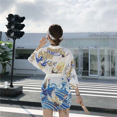 Haori pour femme Grues Kanagawa-2.jpg