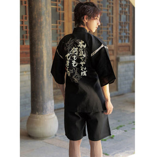 Jinbei japonais homme avec phrase motivation