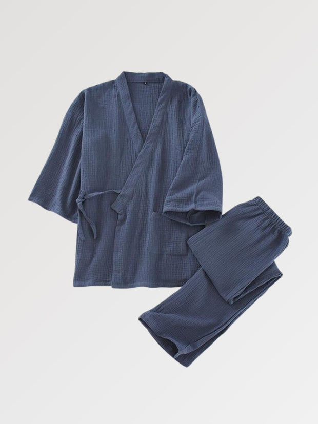 Jinbei japonais épais uni pantalon