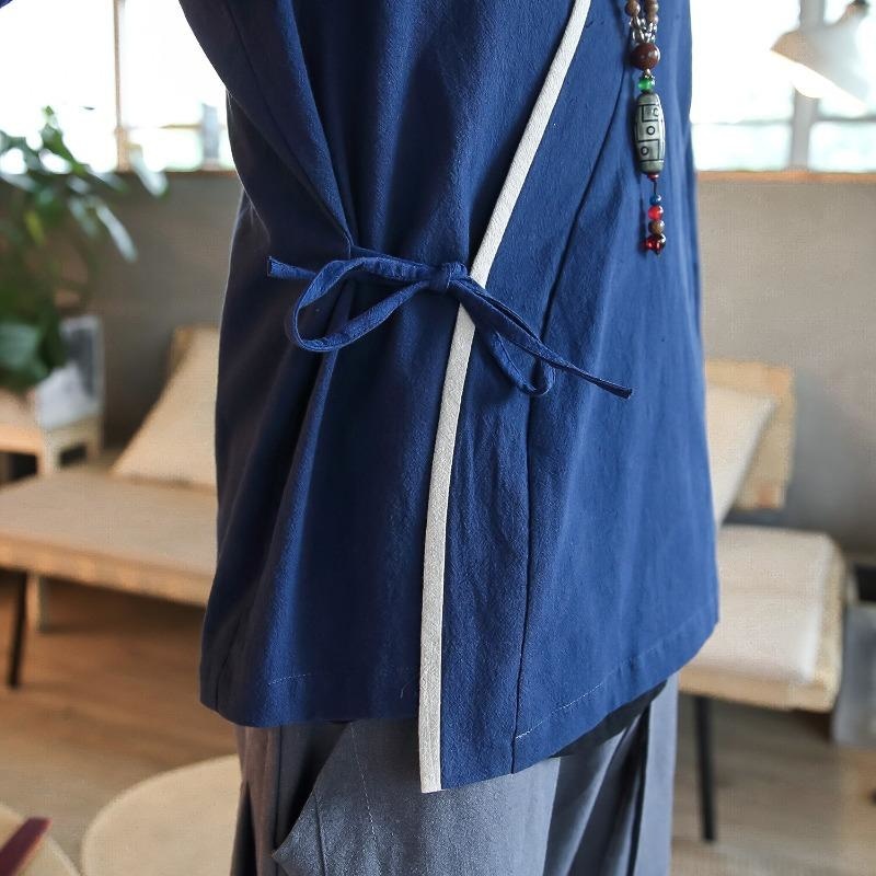 Veste Kimono Traditionnelle avec Ourlet-4.jpg