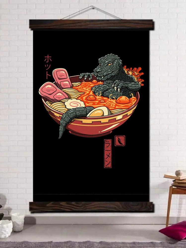 Toile japonaise Ramenzilla
