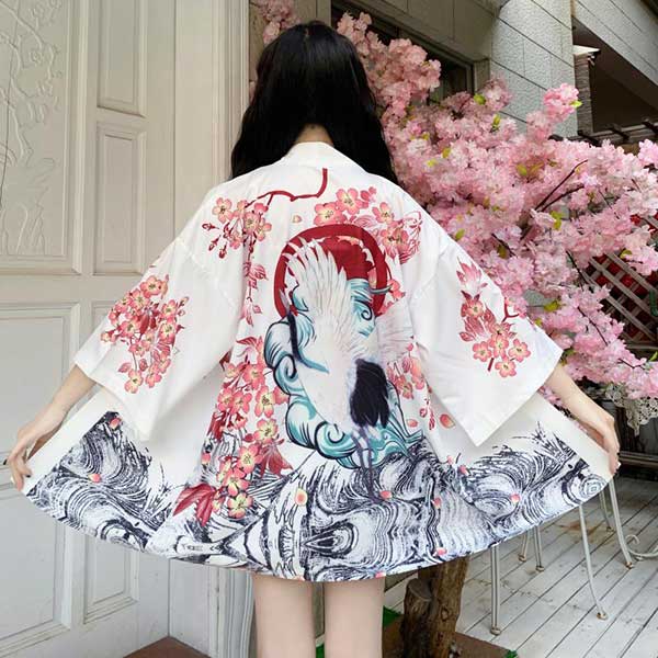 Veste Haori paysage japonais