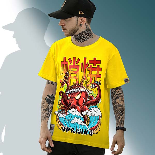 T-shirt japonais Tako Attack