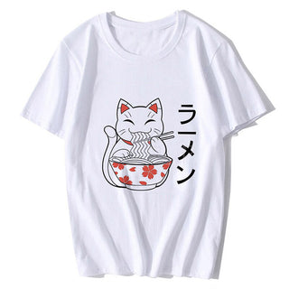 T-shirt japonais Maneki Neko Kawaii