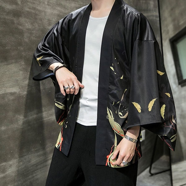 Veste Kimono Homme Motifs Plumes-1.jpg