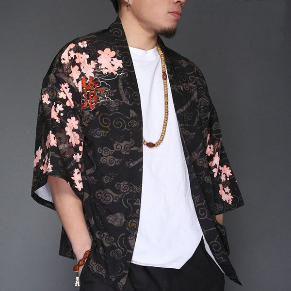 Veste Kimono Dragon Rouge Japonais-3.jpg