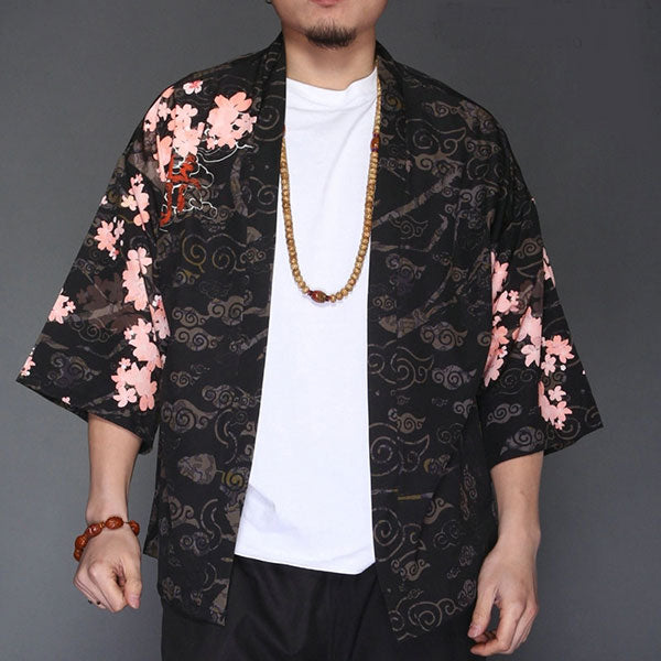 Veste Kimono Dragon Rouge Japonais-2.jpg