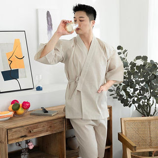 Jinbei japonais beige
