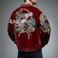 Sukajan japonais en velours broderie dragon Ryu-1.jpg